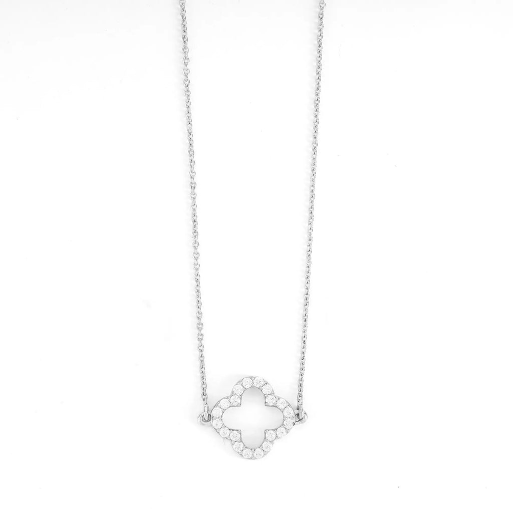 Clover Sparkle 925 Silver Pendant & Earring Set – 92Five