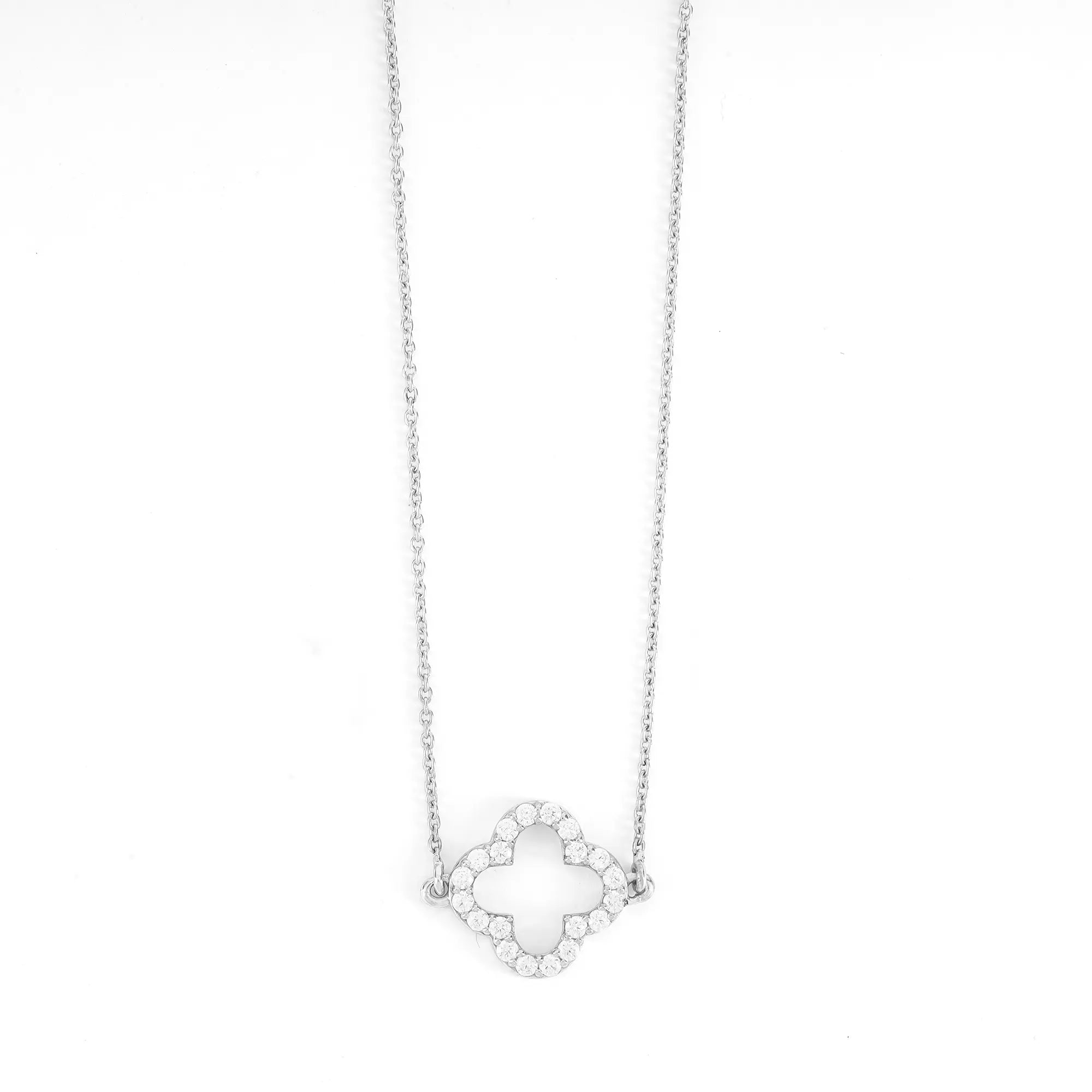 Clover Sparkle 925 Silver Pendant & Earring Set – 92Five