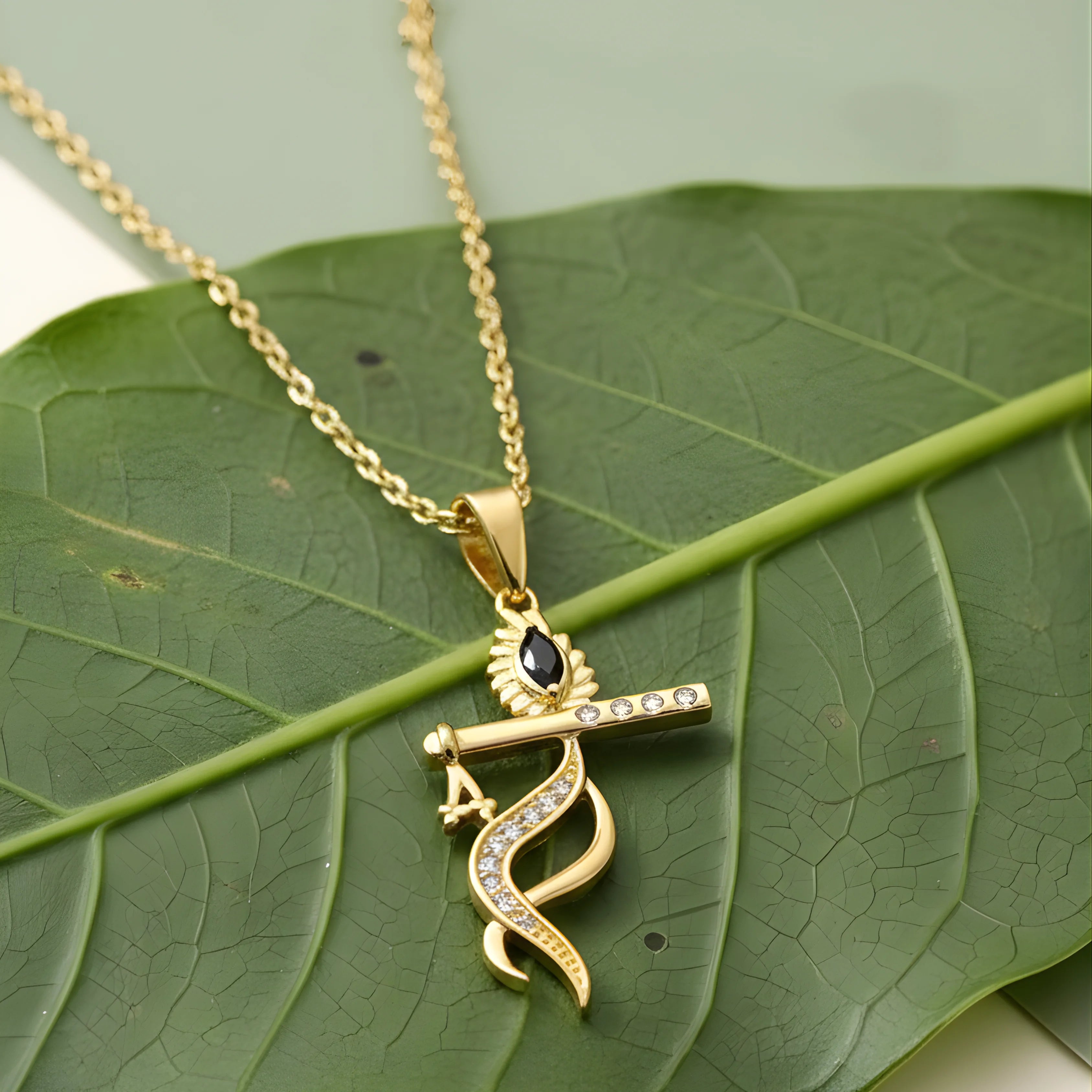 Krishna Flute 18KT Gold Plated Pendant