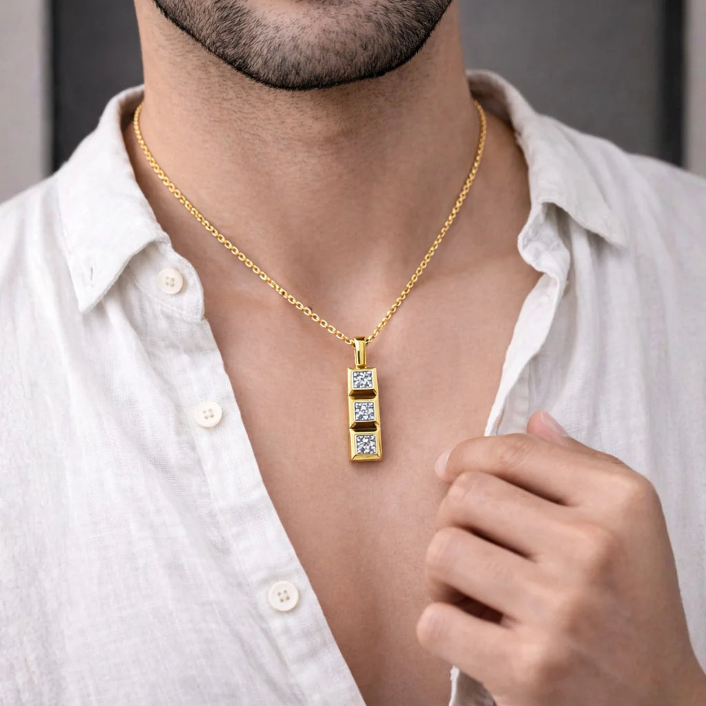 Trio Spark 18KT Gold Plated Pendant