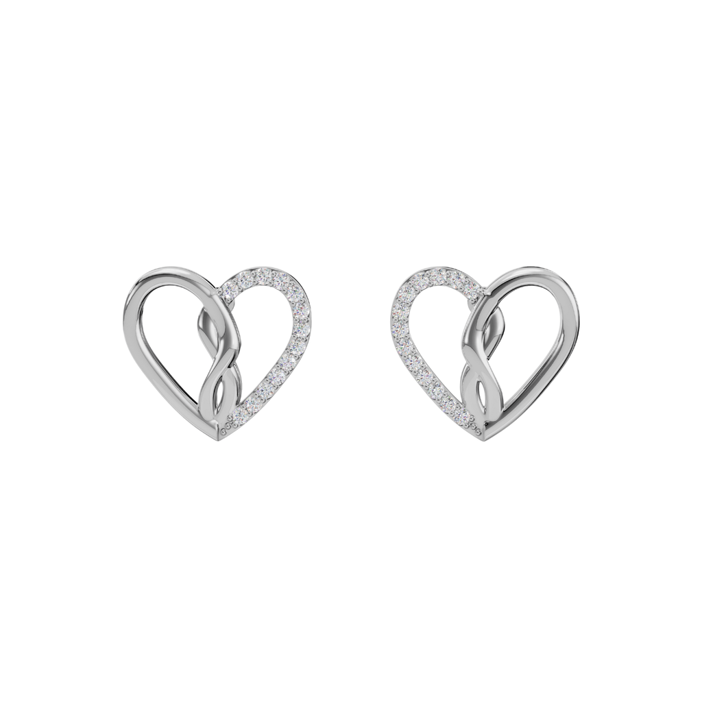 Twisted Heart 925 Silver Pendant & Earring Set – 92Five - 92Five