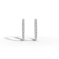 Simple Diamond Hoop Earrings - 92Five