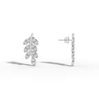 Diamond Leaf Earrings - 92Five