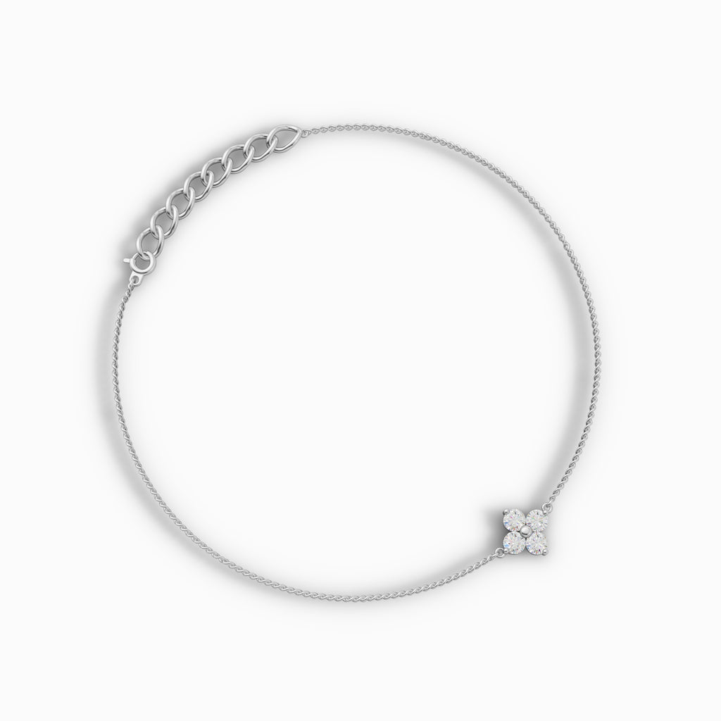 Diamond Studded Anklet - 92Five