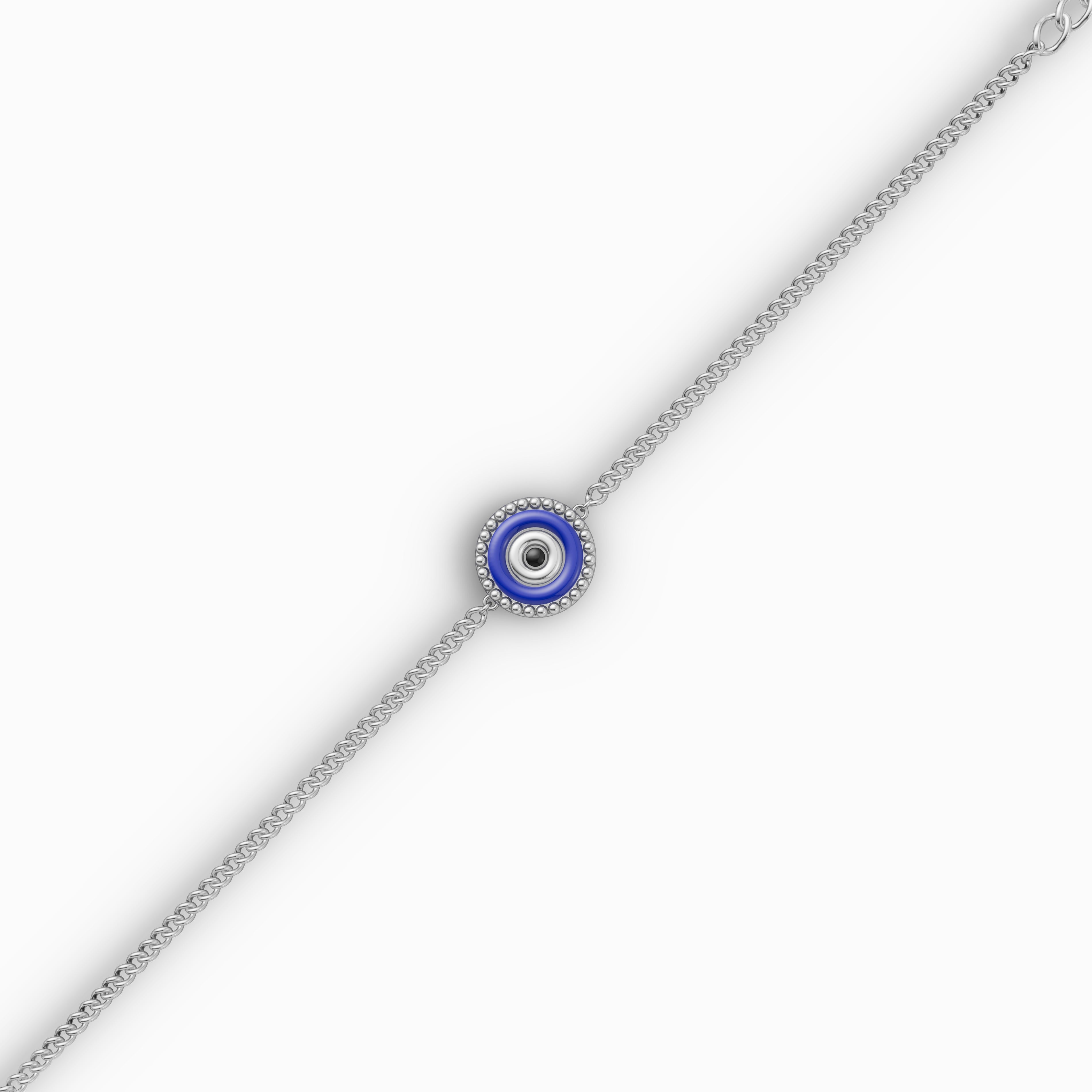 Evil Eye Nazariya Charm Adjustable Anklet - 92Five