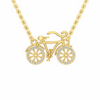 Vintage Bicycle 18KT Gold Plated Pendant