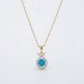 Gold Azure Bloom Pendant
