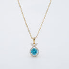 Gold Azure Bloom Pendant