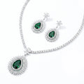 Emerald Sunburst Jewelry Set
