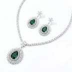 Emerald Sunburst Jewelry Set
