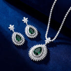 Emerald Sunburst Jewelry Set