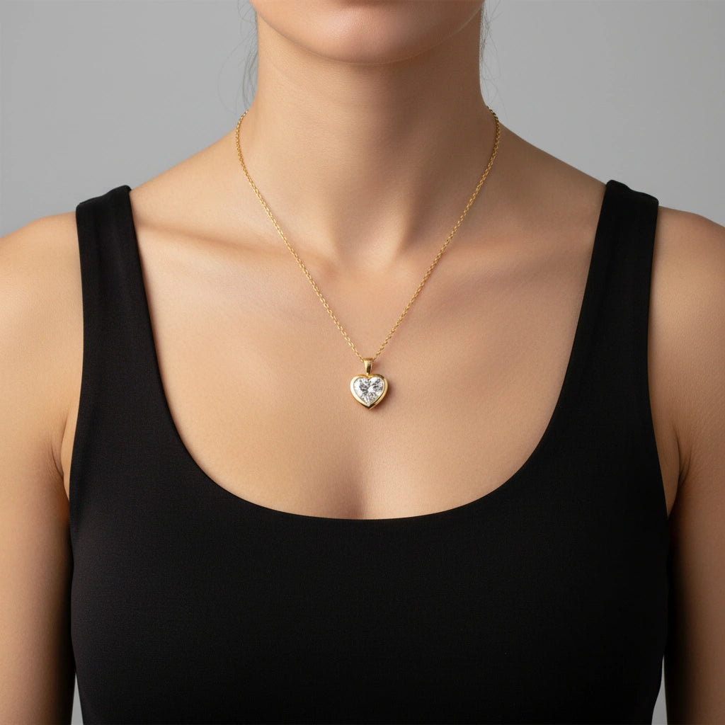 Eternal Heart 18KT Gold Plated Pendant