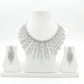 Silver Radiant Cascade Jewelry Set