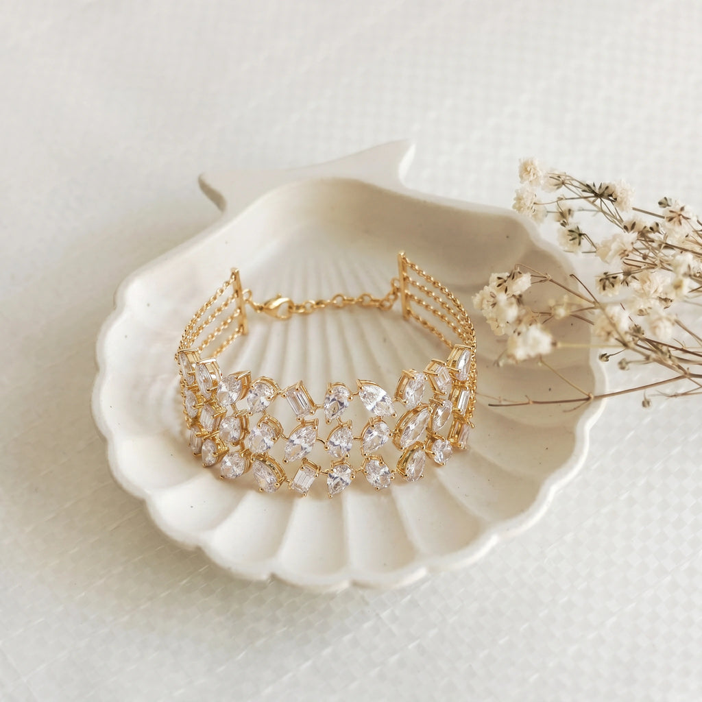 Gold Marquis Lattice Bracelet