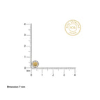 Gold Starburst Halo Stud Earrings