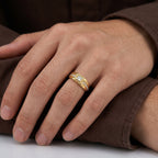 Regal Square Signet 18KT Gold Plated Ring