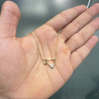 Gold Interlocked Triangle Pendant