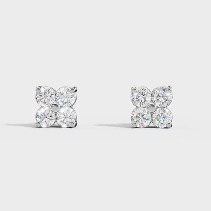 Korean Flower Earrings