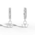 Luxury Diamond Flower Design Earrings – A Symbol of Floral Elegance, Love, and Timeless Beauty