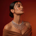 Silver Cascade Fringe Necklace